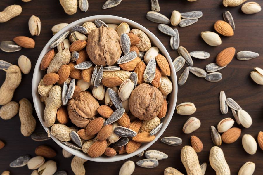Mixed nuts and seeds — daily snacking on zinc-rich nuts supports hearing health after 40