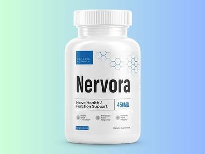 Nervora nerve health supplement bottle — #2 ranked